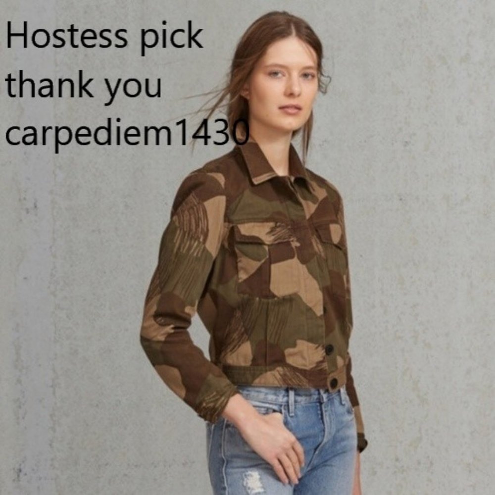 Levi's Orginal 100% Cropped Military army Jacket NEW ❤️Hostess Pick!
